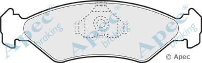 APEC BRAKING pad959 -  Комплект тормозных колодок, дисковый тормоз